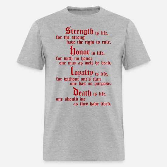 Mandalorian code - Strength, honor 